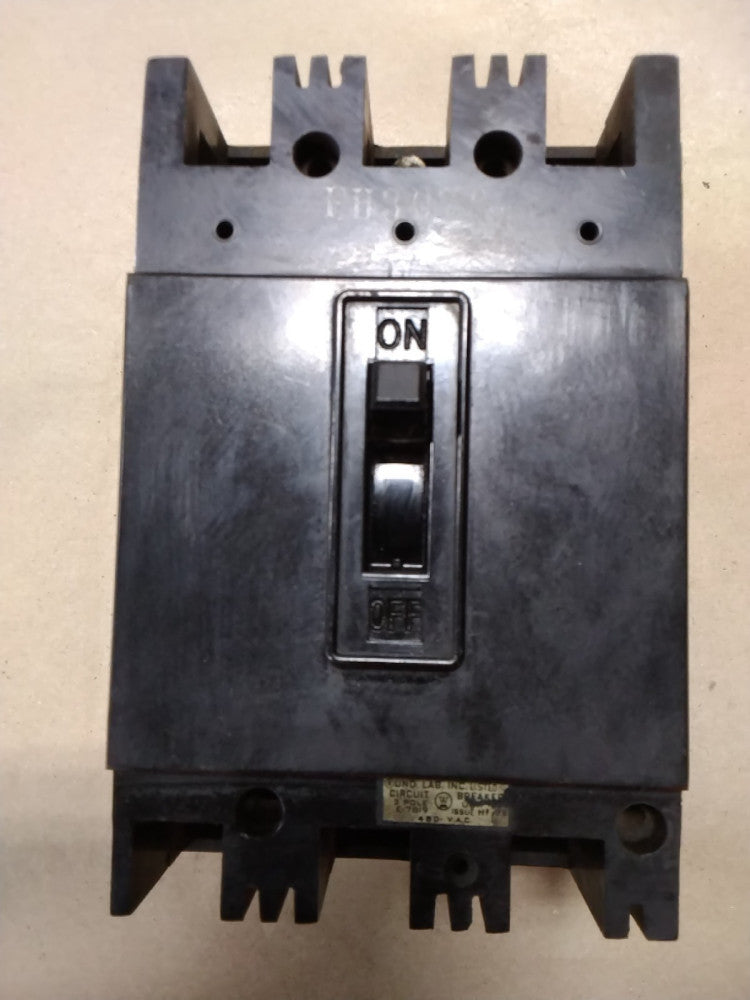 Westinghouse	circuit breaker 3 pole 70A 480VAC E-7819	EH3070 G106