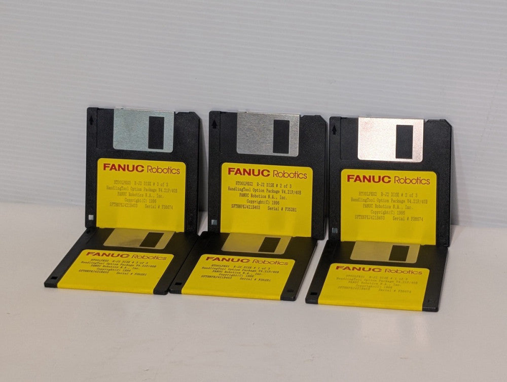 Fanuc Robotics HandlingTool Option Package V4.21P/40B Disks 1-3, 2 of Each