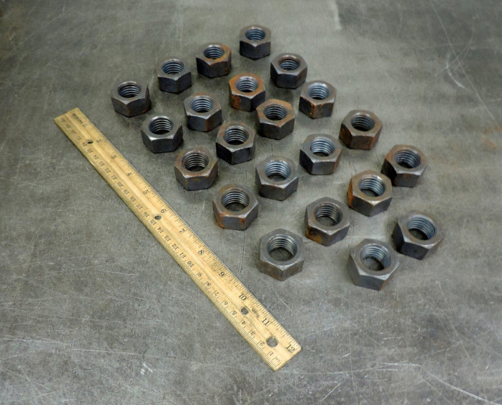 Tricor Industrial 7/8-9 Fin Hex Nut Lot of Twenty Two (22)