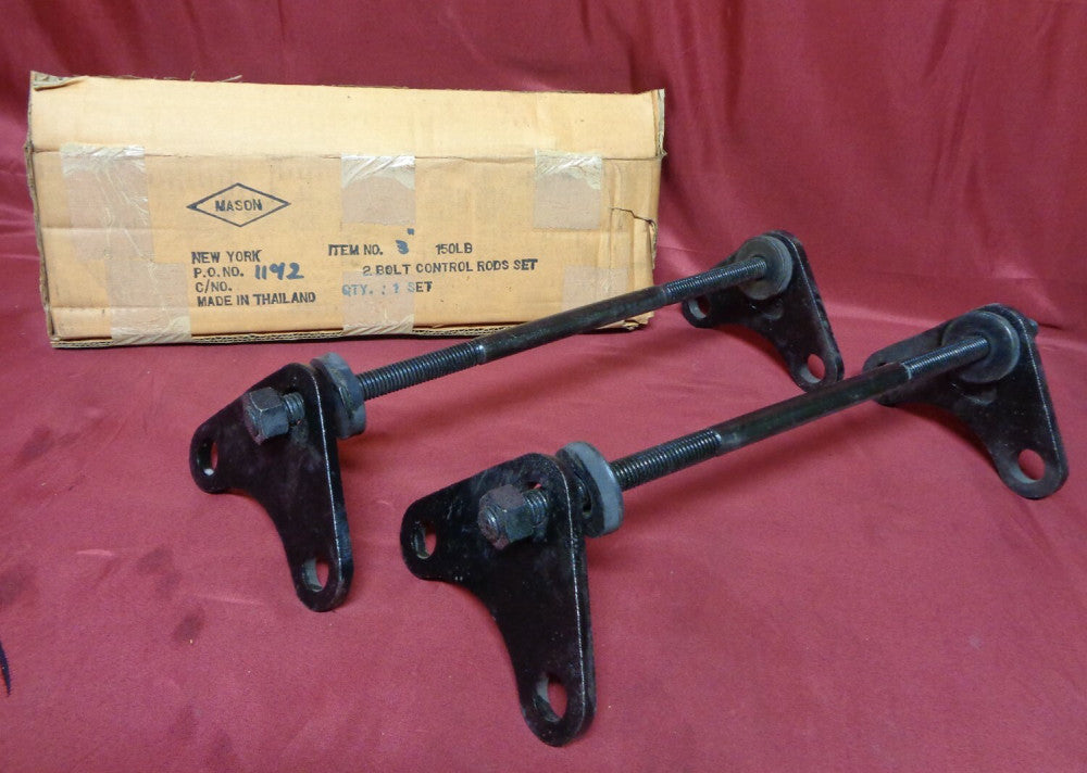 SET of Two (2) Mason 3" PIPE EXPANSION JOINT CONTROL BLACK ROD SET - NEW in BOX