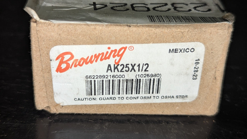 Browning AK25X1/2 V-Belt Pulley NEW & SEALED