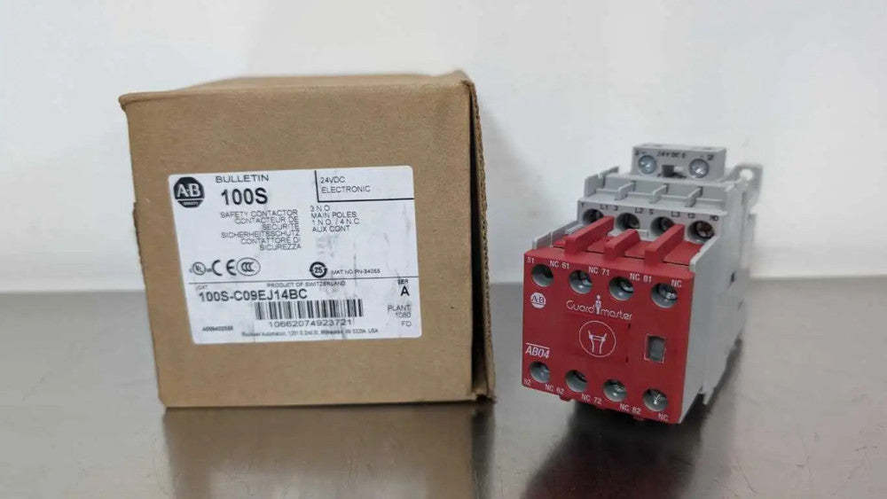 Allen-Bradley 100S-C09EJ14BC Safety Contactor PN-34055 Ser A 3NO Main Poles 1NO/