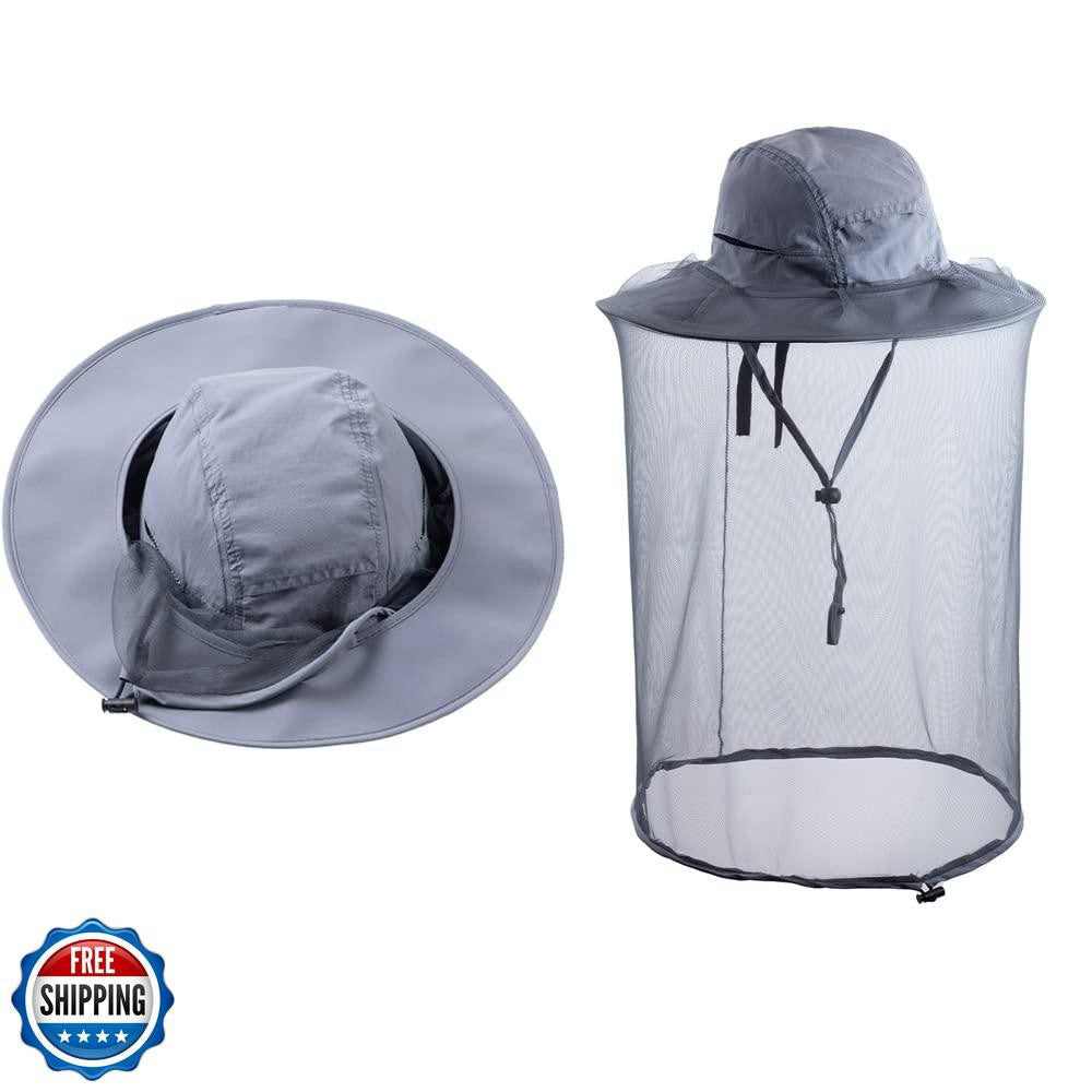 Head net hat Beekeeping Beekeeper bee Veil hat Hunting Netting mesh Hood Cap 