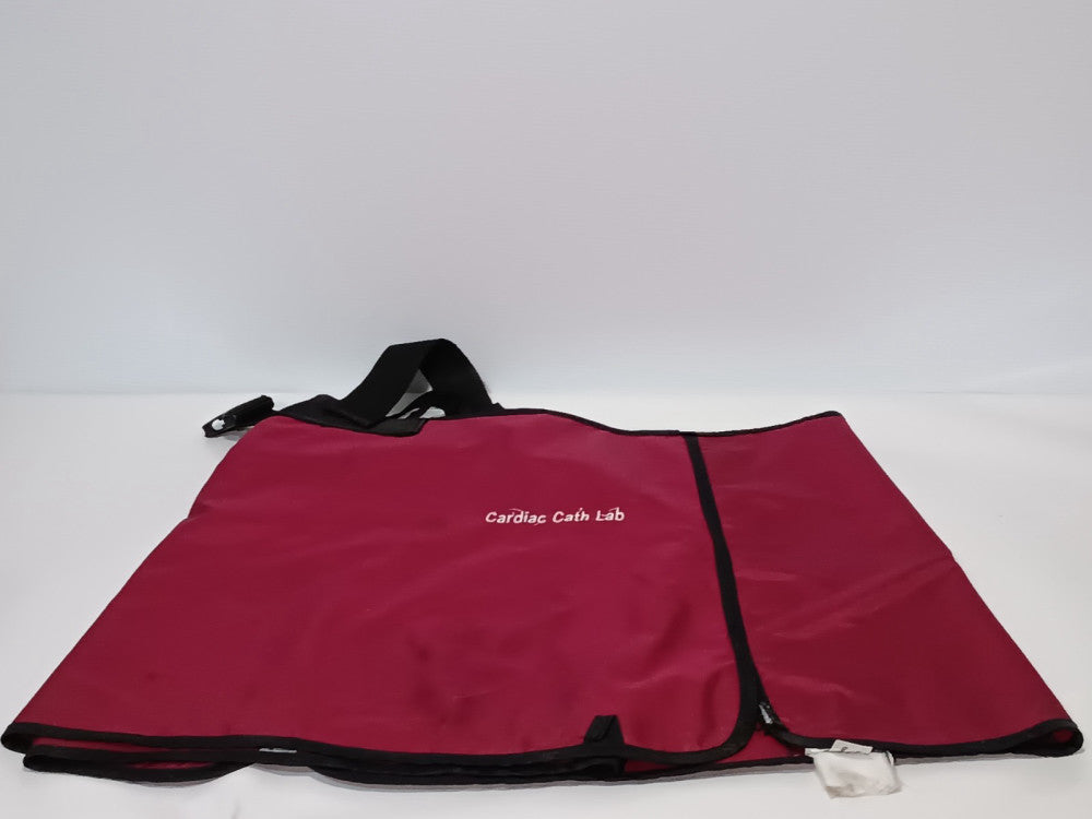 Cardiac Cath Lab Radiation Safety Apron 0.25 mm Lead Equivalent Red