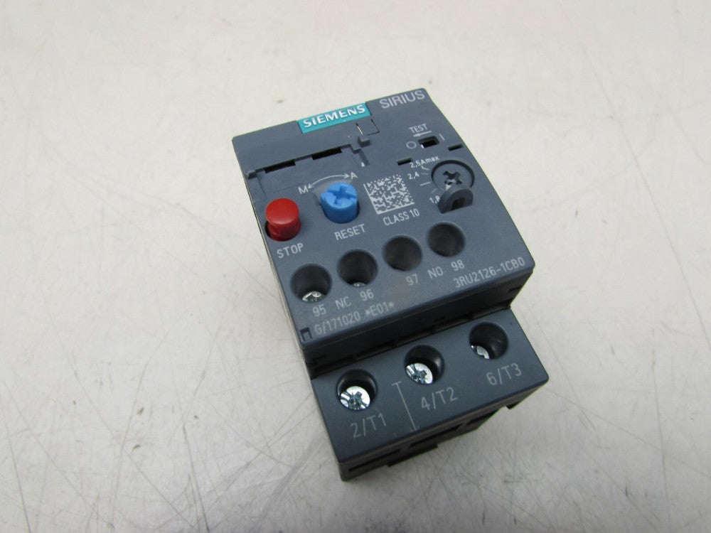SIEMENS SIRIUS 3RU2126-1CB0 1.8-2.5FLA 600V OVERLOAD MODULE NICE USED TAKEOUT 