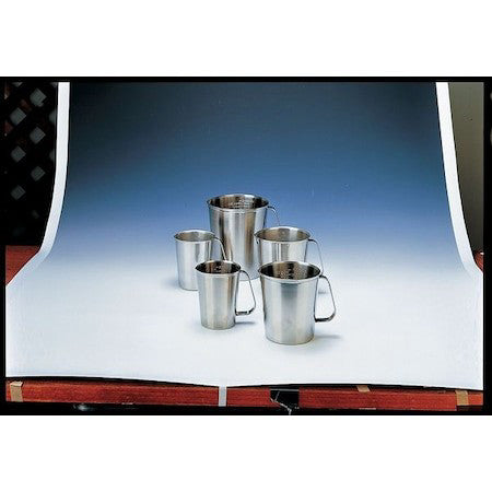 Zoro Select 95160 Beaker, Stainless Steel, Low Form With Handle, 0.4 L / 16 Oz