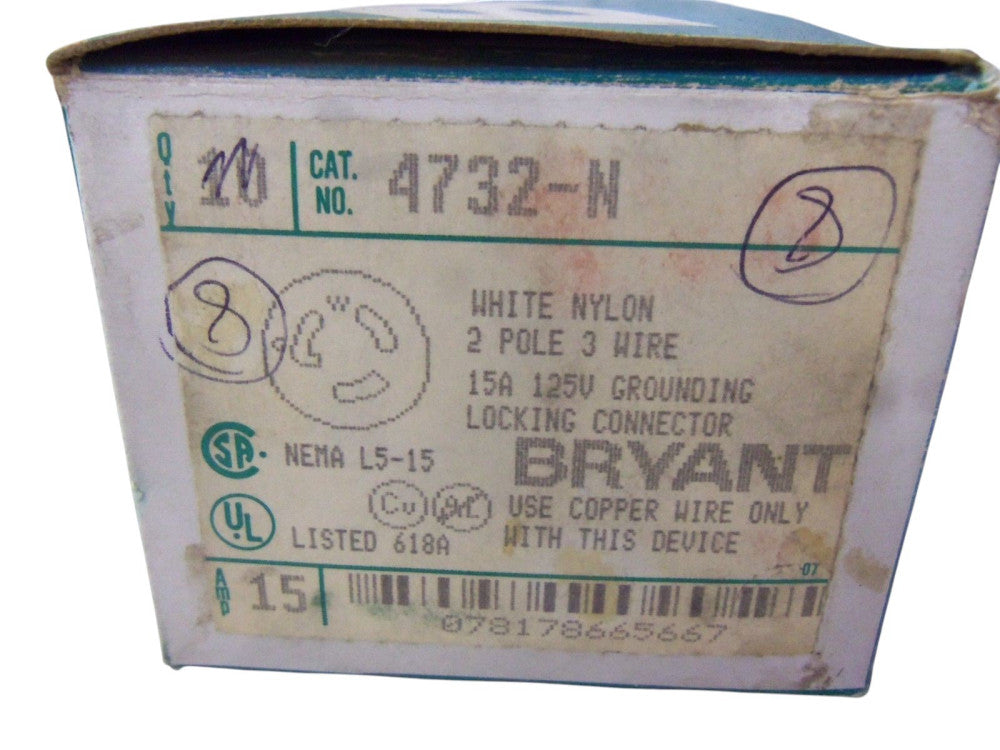 LOT OF 8 BRYANT 4732-N NSMP