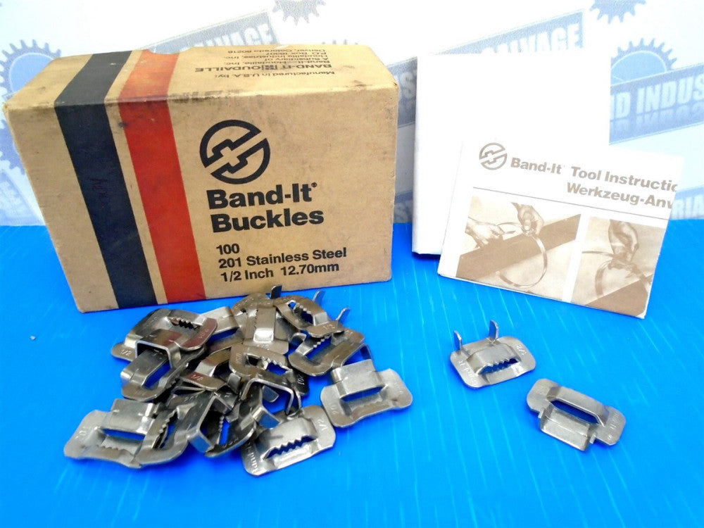 BAND-IT - EAR-LOKT Buckles - C254 - EPD 13254 - 100 pcs. 1/2 Inch 12.70mm 201 SS