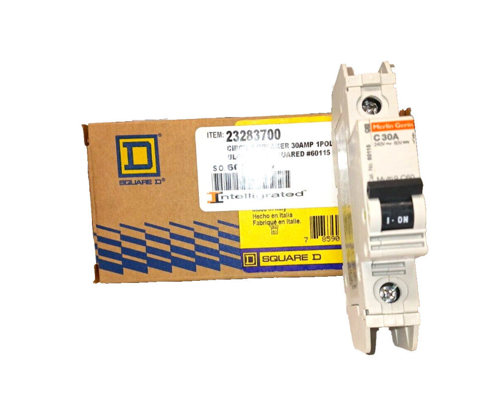 NEW SQUARE D 30 AMP MINIATURE CIRCUIT BREAKER SINGLE POLE 120/240 VAC  60115