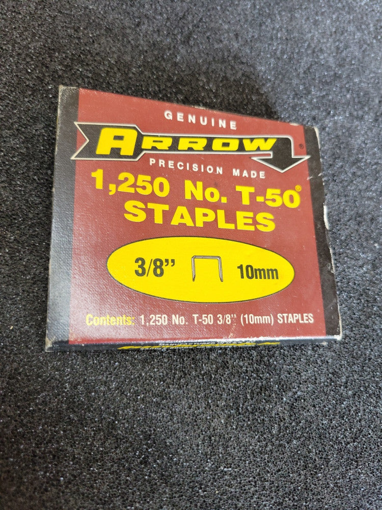New Old Stock! Arrow Staples T-50 3/8" Staples 10mm Precision Made