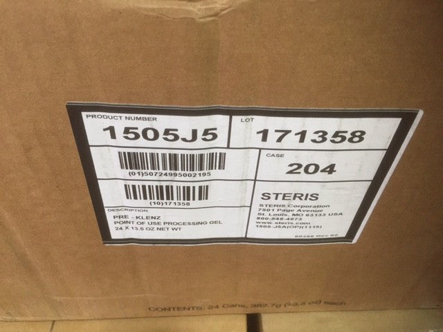 (Case of 24) Steris Pre-Klenz 1505-J5 / 1505J5 Point of Use Processing Gel 