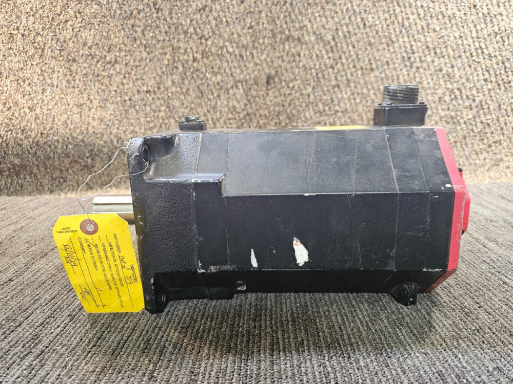 Fanuc A06B-0273-B500#0100 AC Servo Motor 40/4000HV Key, Brake 408V, 7.9 Amp