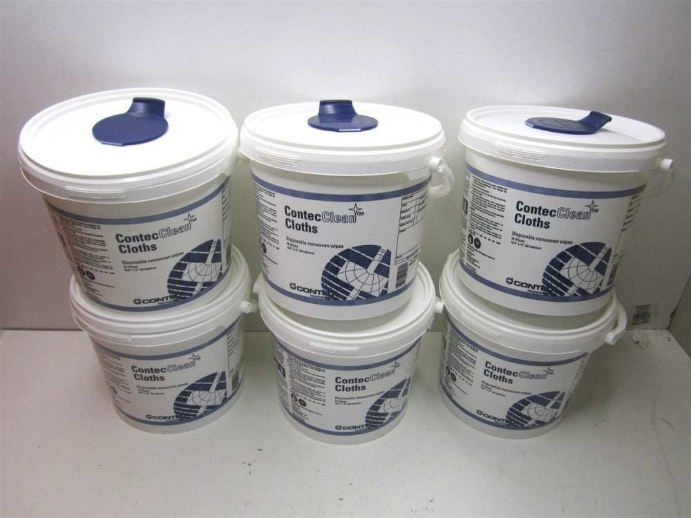 Contec Professional (PRMW0675) White Dry General Purpose Wipes 75ct. - Lot of 6