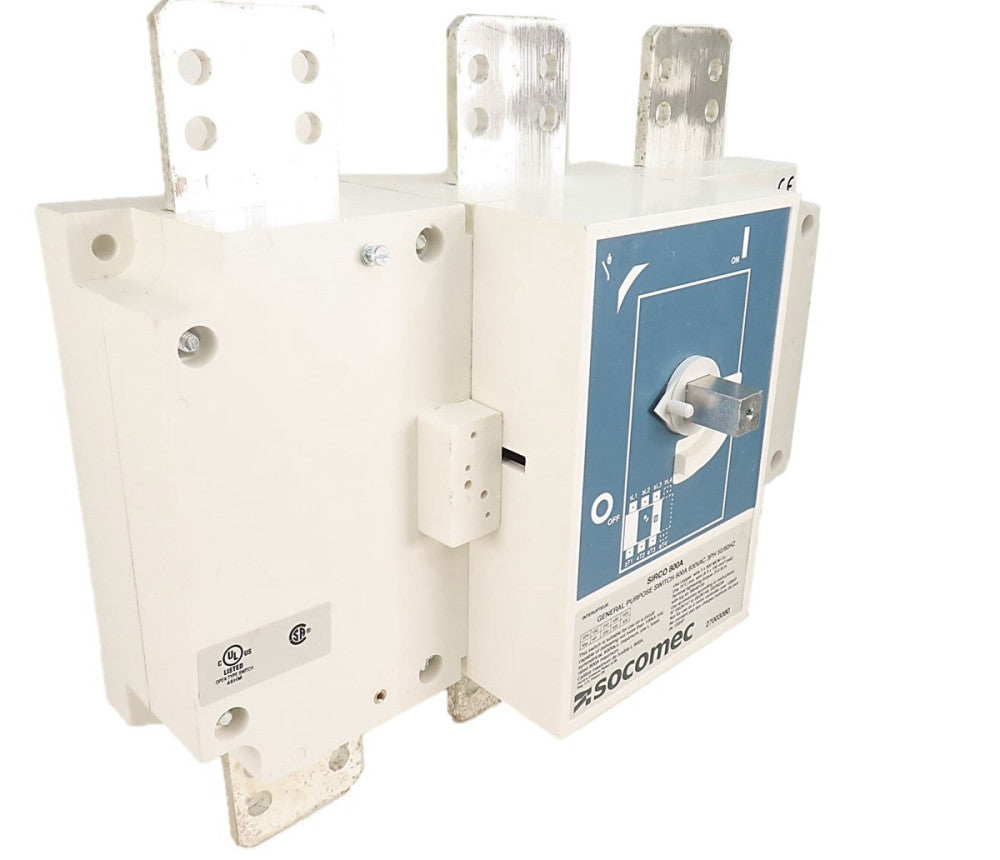 Socomec 27003080 SIRCO 800A 3 Pole Non-Fusible Disconnect Switch NEW NO BOX