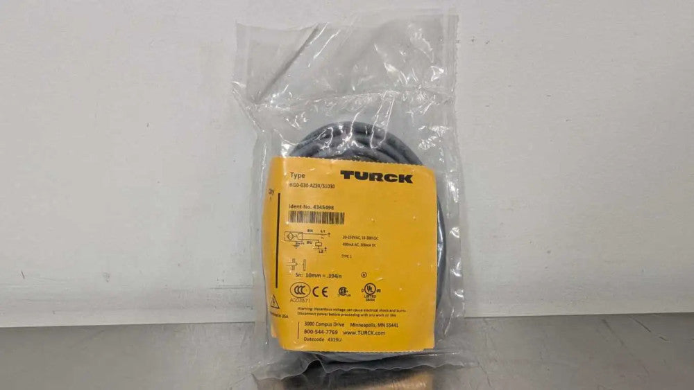 Turck BI10-G30-AZ3X/S1030 Inductive Sensor 4345498 10mm Threaded Barrel M30 x 1.