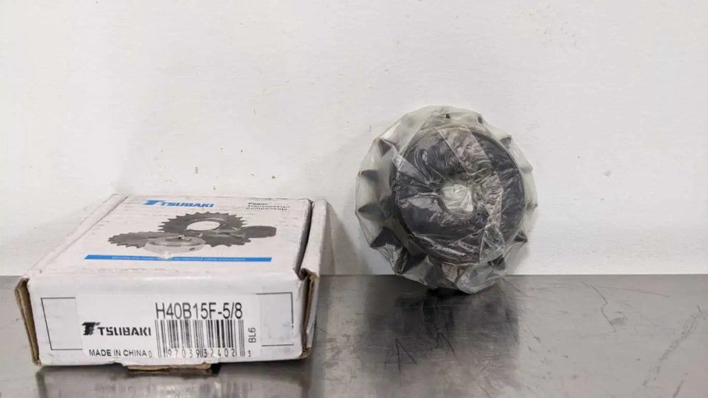 Tsubaki H40B15F-5/8 Roller Chain Sprocket 5/8" ID 40 Chain 15 Teeth