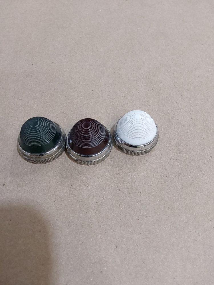 DIALIGHT GREEN,RED AND WHITE LENS (LOT OF 3)