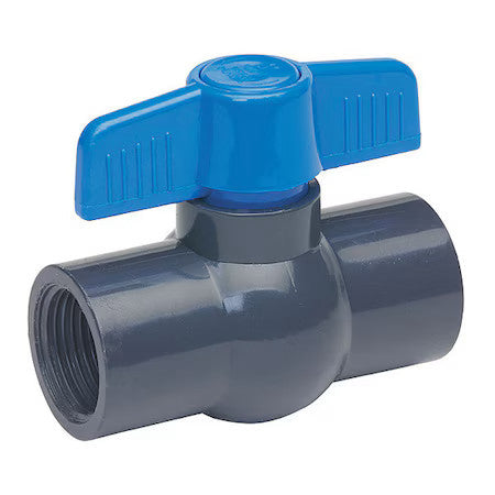 Zoro Select 107-135-Npg 1" Fnpt Pvc Ball Valve Inline