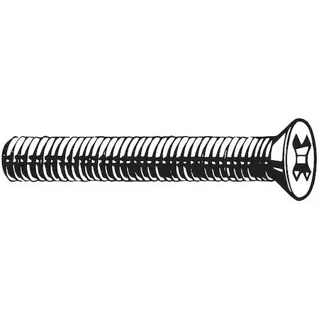 Zoro Select M24670.030.0008 M3-0.50 X 8 Mm Phillips Flat Machine Screw, Zinc