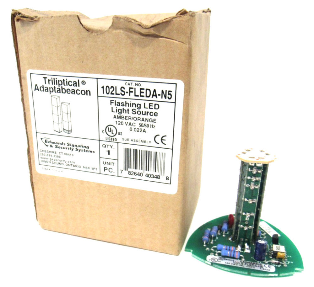 NEW EDWARDS SIGNALING 102LS-FLEDA-N5 STEADY-ON LED LIGHT SOURCE 102LSFLEDAN5