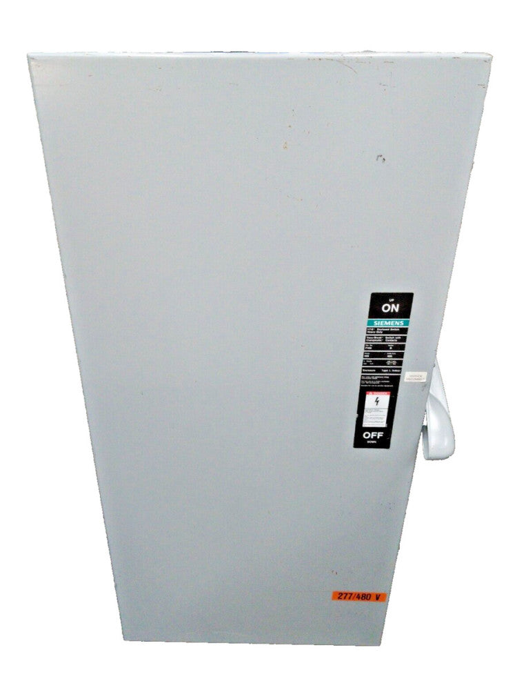 Siemens 600 Amp Fusible Safety Disconnect Switch 600 VAC 3 Pole  F356