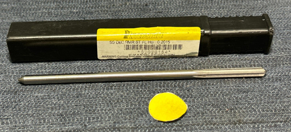 INTERSTATE  .2015  6 FLUTE  HS CHUCKING REAMER  5-1/4" OAL  1-1/2 " LOC