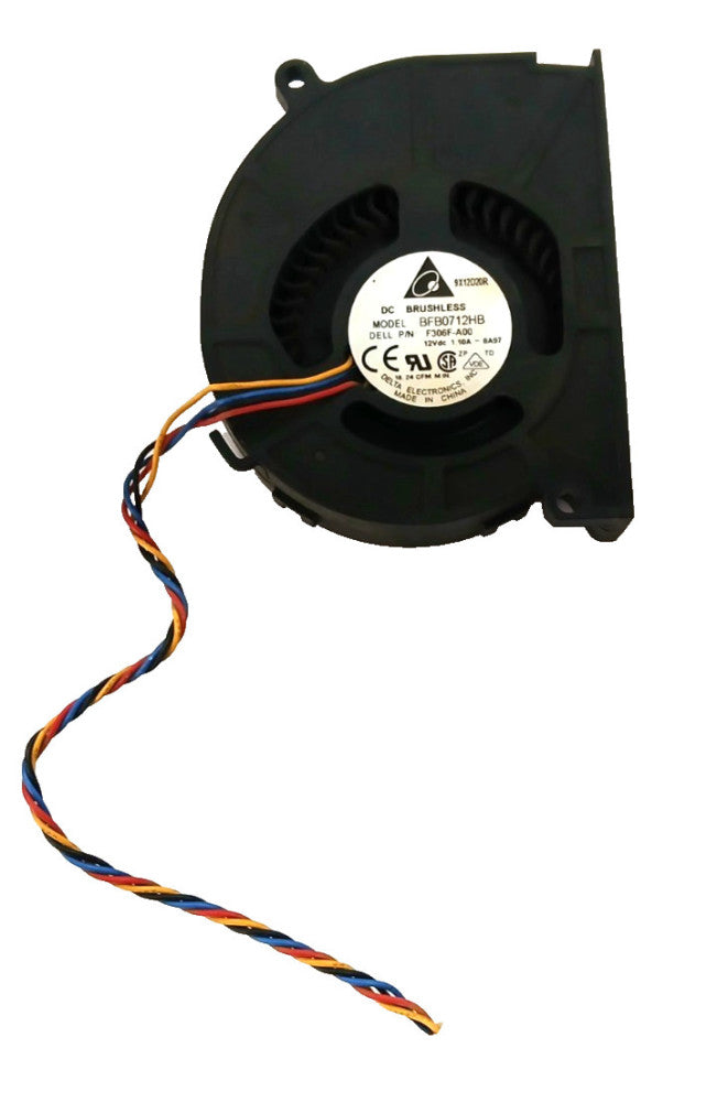 DELL DC BRUSHLESS COOLING FAN BFB0712HB 12 VDC 1.10A PART NO F306F-A00