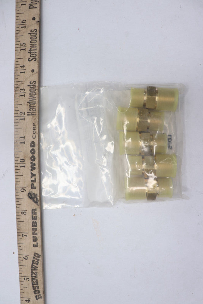 (5-Pk) Parker Pipe & Port Nipple FF 1/2 x 3/8 FF-B