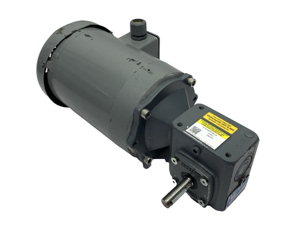 Boston Gear FUTF-1D-B AC Motor 460V 19583 w/ F713-30KPT-B5-J6 Gear Reducer 30:1
