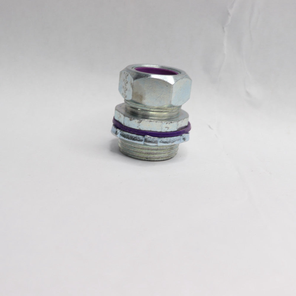 Rain Tight Compression Connector With Insulated Throat Steel 1" EMT