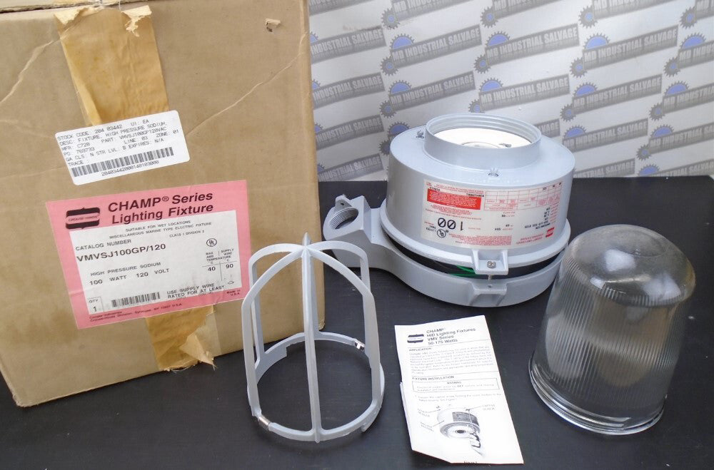 CROUSE-HINDS - VMVSJ100GP - Champ Series VAPOR PROOF SODIUM FIXTURE (NEW in BOX)