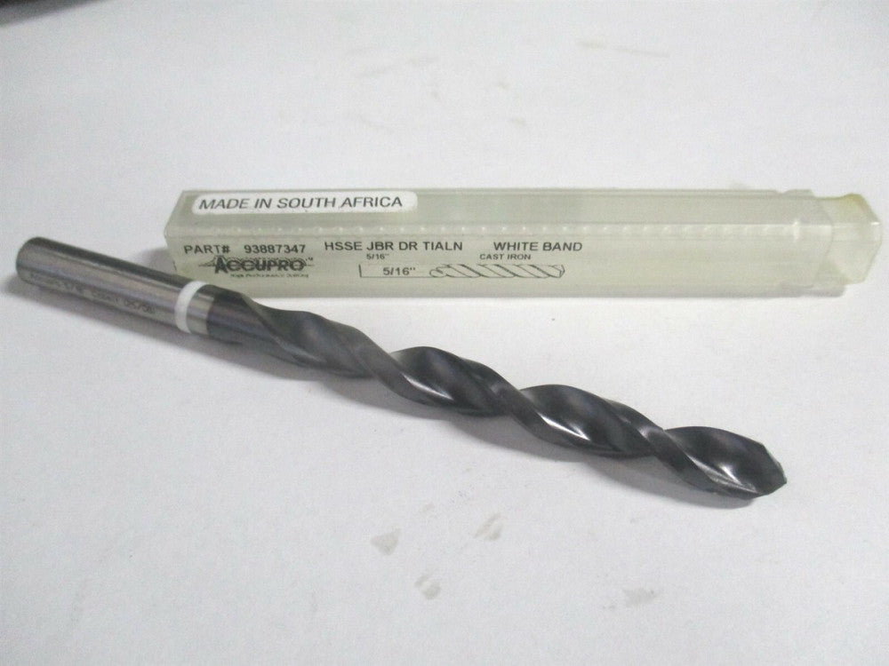 (1W60794-AC) 5/16" 118° 117mm OAL Cobalt TiAlN Straight Shank Jobber Drill 