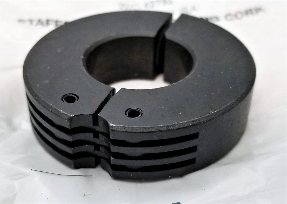 7/8” Hinged Clamp Shaft Collar 2 Piece Clamp-On Blck Oxide 1.875" OD .5" W [D3S4