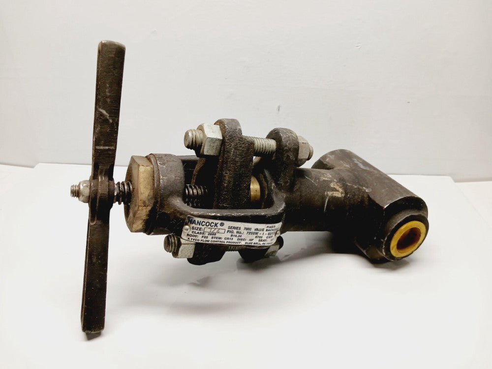 NEW HANCOCK 7250W-1-0219 3/4" VALVE B16.34 2680 SERIES 7000 FIXED BACKSEAT