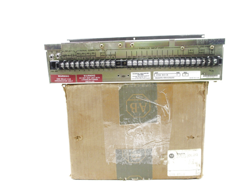 ALLEN BRADLEY 2706-B21J8 SER. C (BR/YL) NSMP