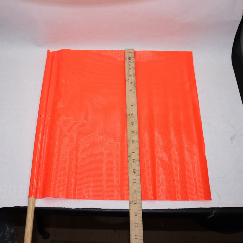 High Visibility Safety Flag for Truck Loads Towing Orange 16" X 18"
