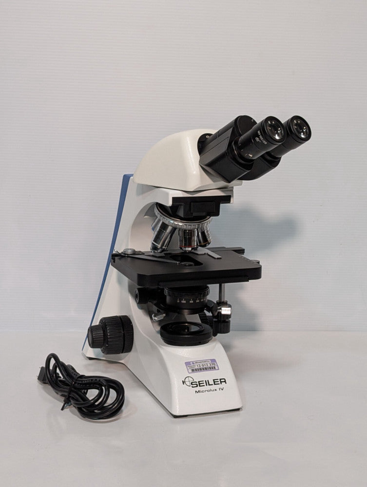 Seiler Microlux IV LED Compound Microscope, With 4x10x20x40x100x Objectives