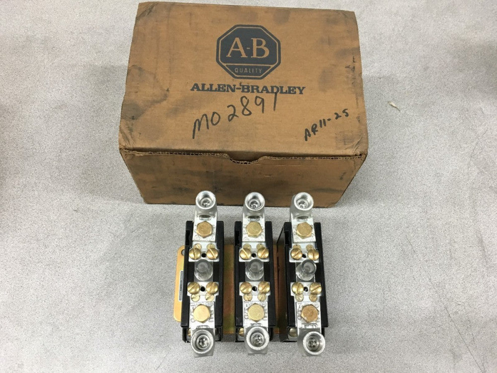 NEW ALLEN-BRADLEY SIZE 3 OVERLOAD RELAY PANEL 3 RELAYS 816-DOV16 SERIES K