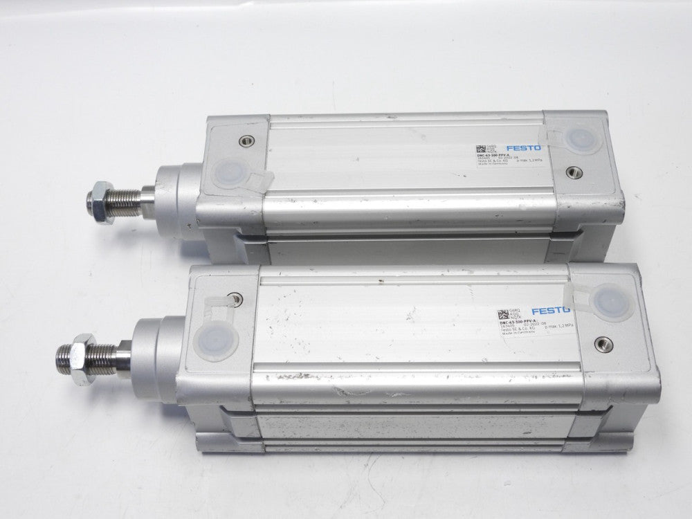 (Lot of 2) Festo DNC-63-100-PPV-A Pneumatic Cylinders