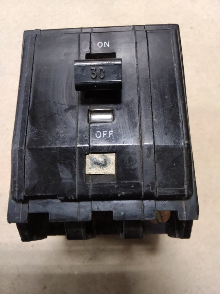 Square D, LP-2947 Type QOB, 3 Pole Circuit Breaker, 30A C63