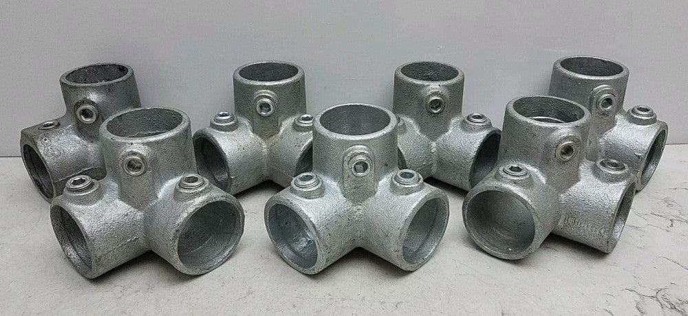 7 Pack Structural Pipe 90° 3 Way Elbow Corner Side Outlet 1-1/2" For 2" ActualOD