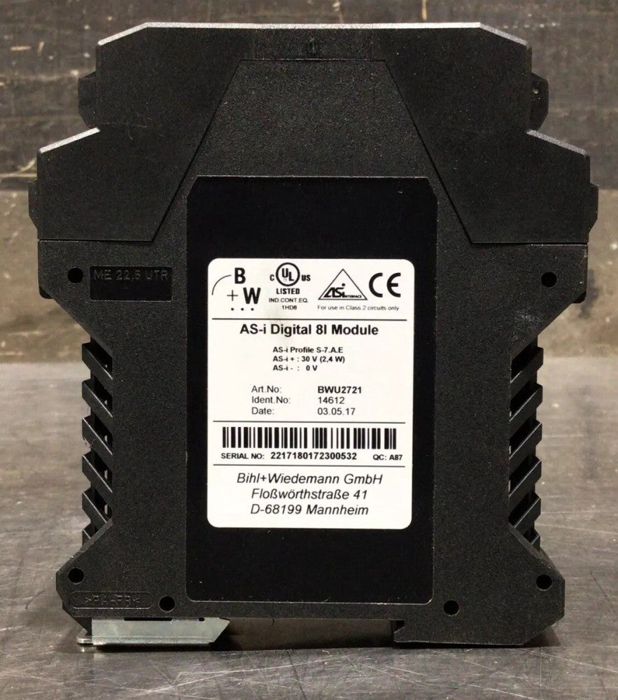Bihl Wiedemann BWU2721 AS-i digital 8I Nos Surplus