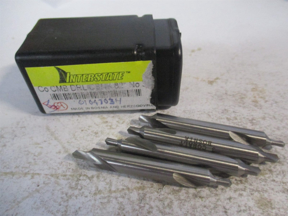 (BC10P0003) #3 82° 1/4 x 7/64" x 2" OAL Cobalt Combo Drill & Countersink - Qty 4