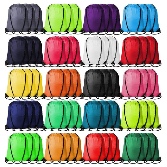 60Pcs Drawstring Backpacks Bulk String Bag Cinch Sack Pack Storage Knapsack P...