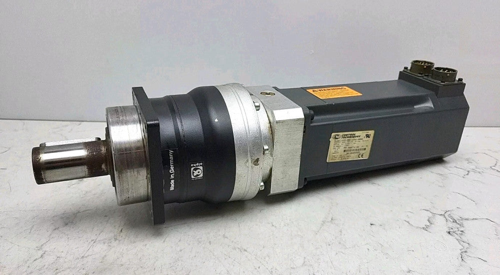 Control Techniques NTM-355-CONS-0000 Servo Motor w/ Alpha Sp 100S-MF2-20 Gearbox