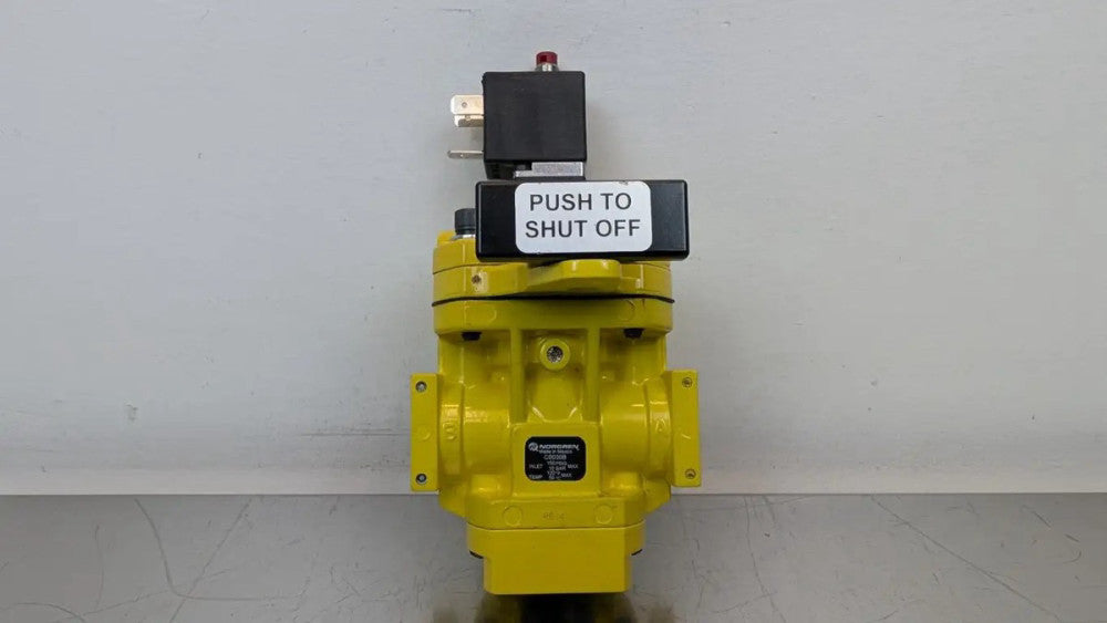 Norgren C0030B Lockout Solenoid Valve 88J 110/120VAC 3/8" X 1/2" Relief 150 PSI