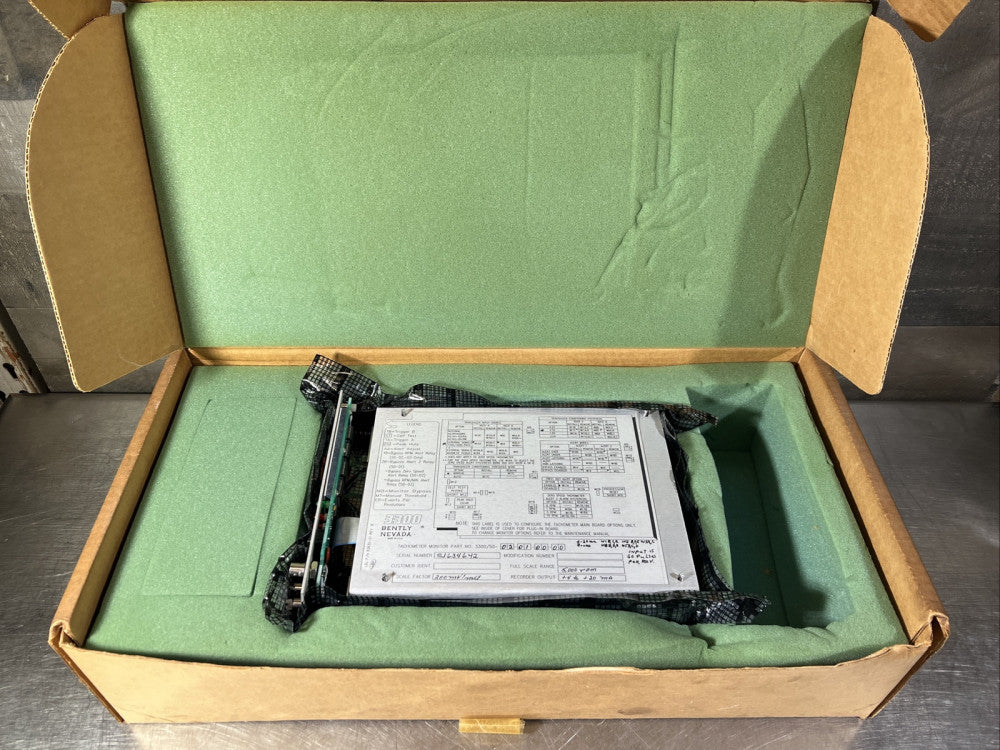 Nos Surplus BENTLY NEVADA 3300/50-02-01-00-00 TACHOMETER MONITOR