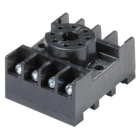 Icm Acs-8 Relay Socket, 8 Pin Octal Plug-In Base, -, Three, -