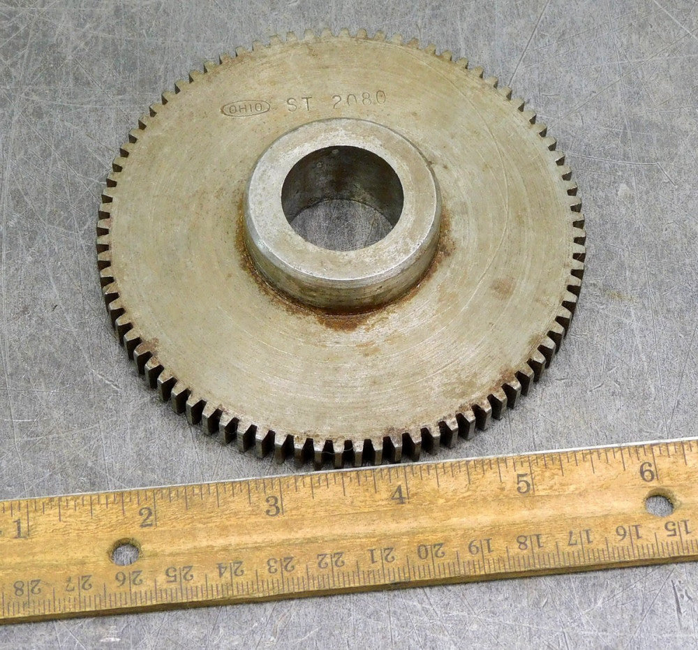 Ohio Gear ST 2080 External Tooth Spur Gear 80 Teeth 1" Bore 4" Face DIA
