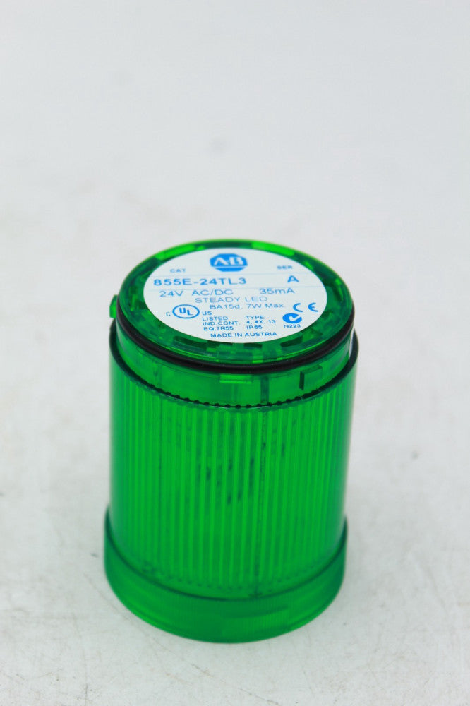 Allen-Bradley 855E-24TL3 24V AC/DC Green Stack Light